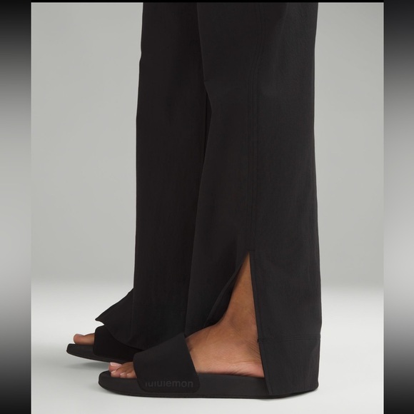 NWT Lululemon Stretch Woven Wide-Leg High-Rise Pant BLACK - Picture 5 of 8